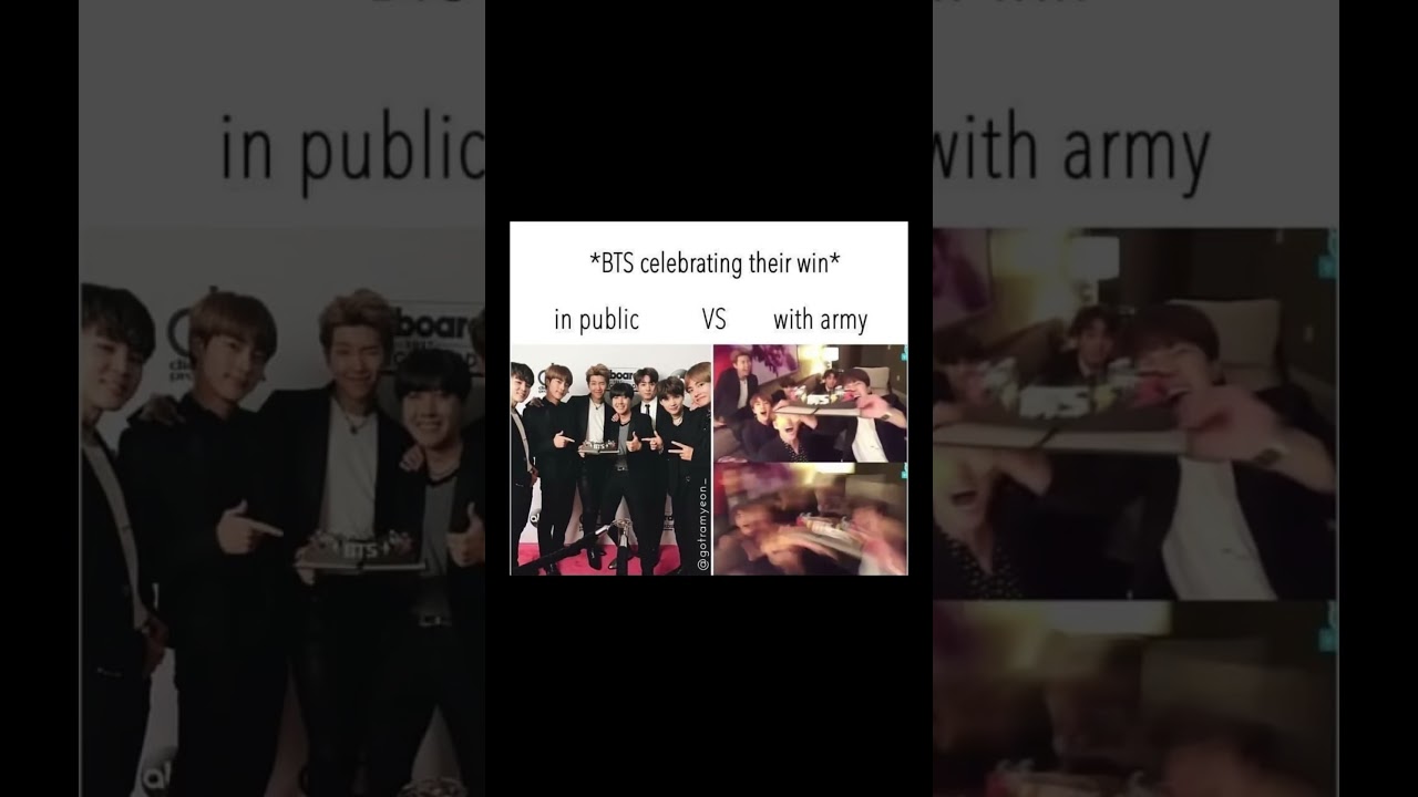 Bts in public vs with army #bts #btsot7forever #boybandfandom #kpop #btsot7ff