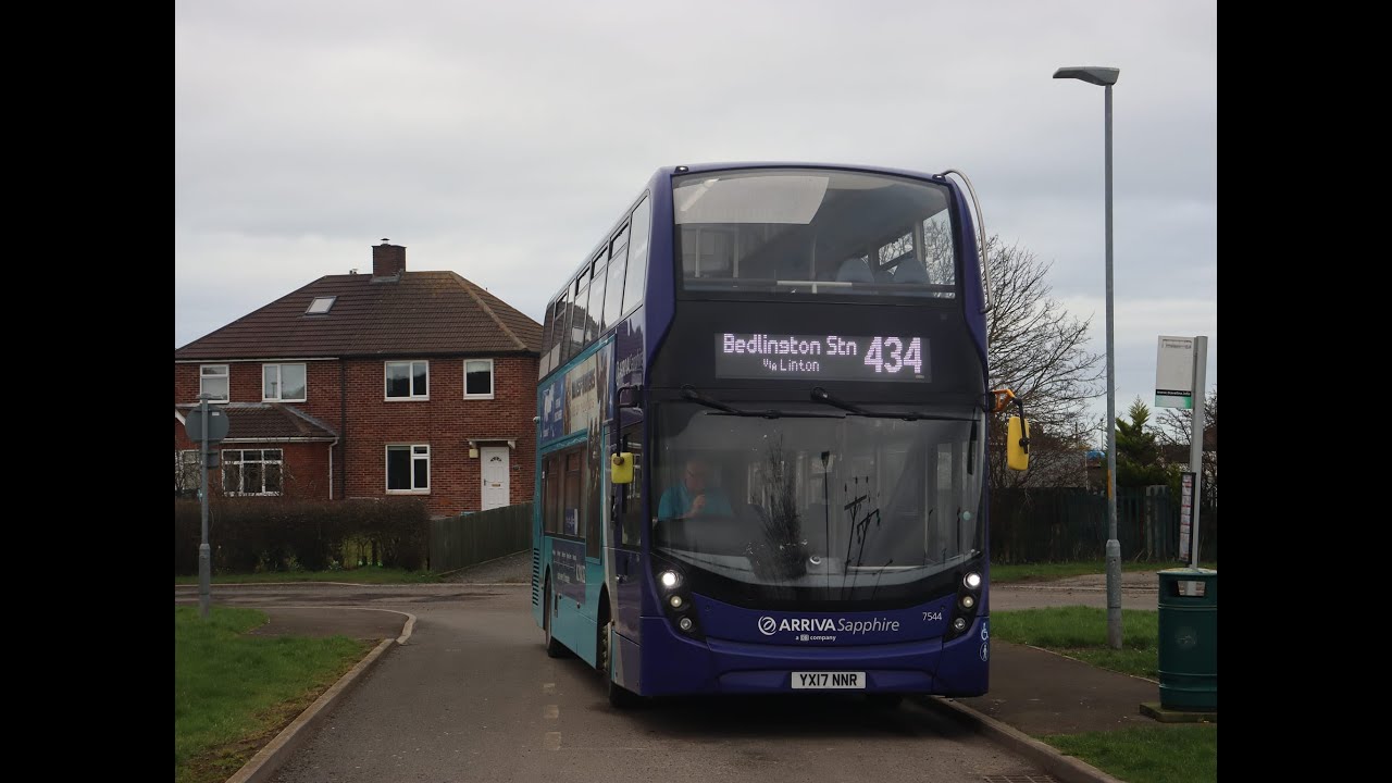 Front Seat View: Northumberland Rail Link 434 Bedlington Stn-Widdrington Stn 7544/YX17 NNR