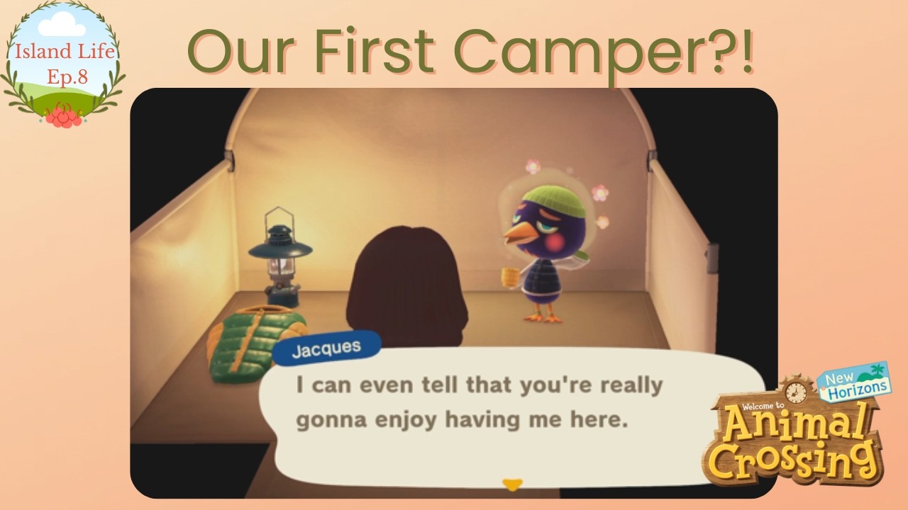 Our First Camper Moves In! and Upgraded Resident Services🌿ACNH Cozy Let's Play (ep.8)