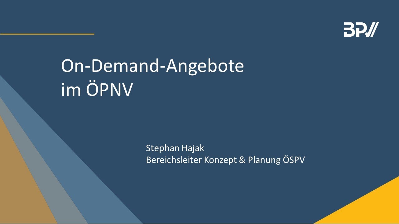 On-Demand Verkehr im ÖPNV