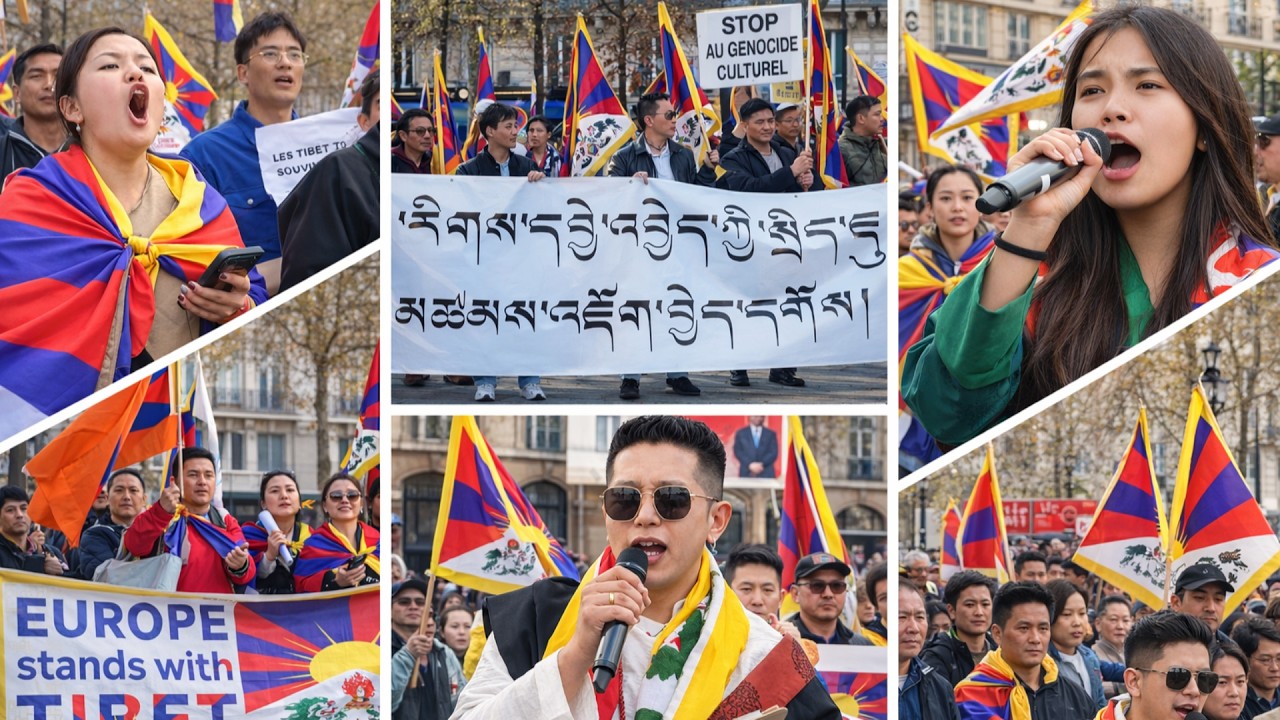 67th Tibetan National Uprising day In Paris 10th March 2026 གསུམ་བཅུ་དུས་དྲན་ #10thMarch #freetibet