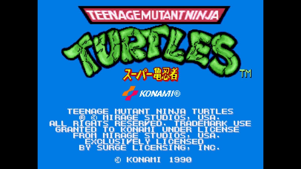 T.M.N.T. -スーパー亀忍者- / Teenage Mutant Ninja Turtles 1989 DEMO