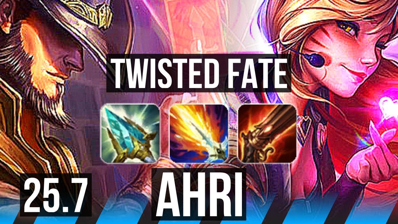 TWISTED FATE vs AHRI (MID) | KR Grandmaster | 25.7