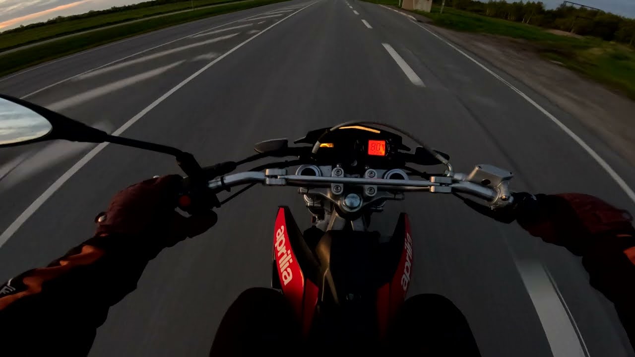APRILIA RX 50 2015 | 4K POV Top speed Test