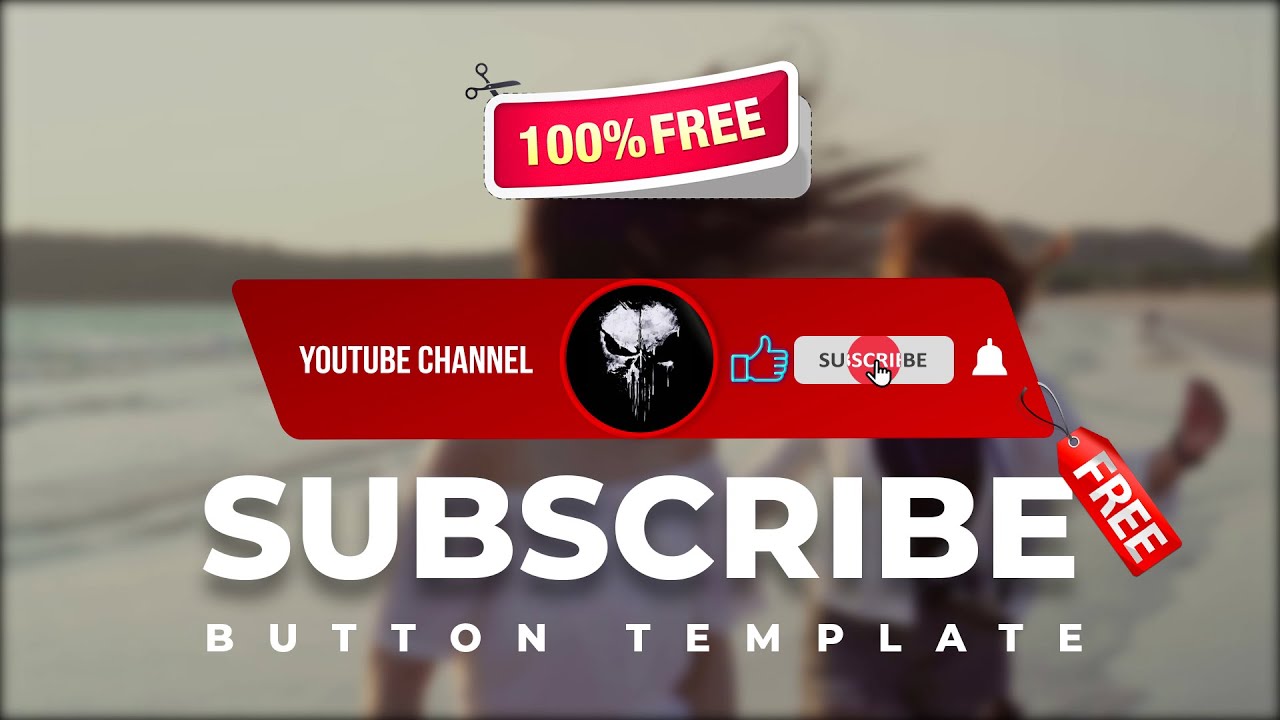 FREE YOUTUBE SUBSCRIBE BUTTON AFTER EFFECTS TEMPLATE ( FREE PROJECT)