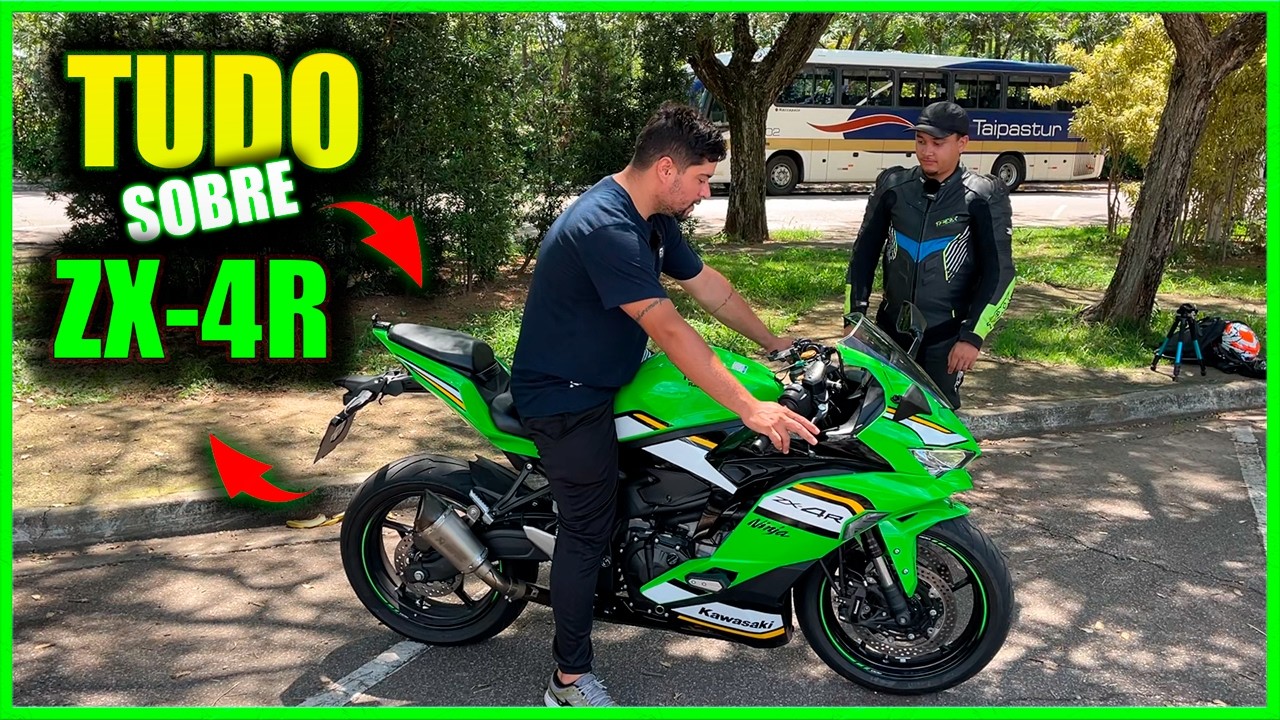 ESSA MOTO ANDA JUNTO COM CARENADA 😱🔥 ZX-4R KAWASAKI