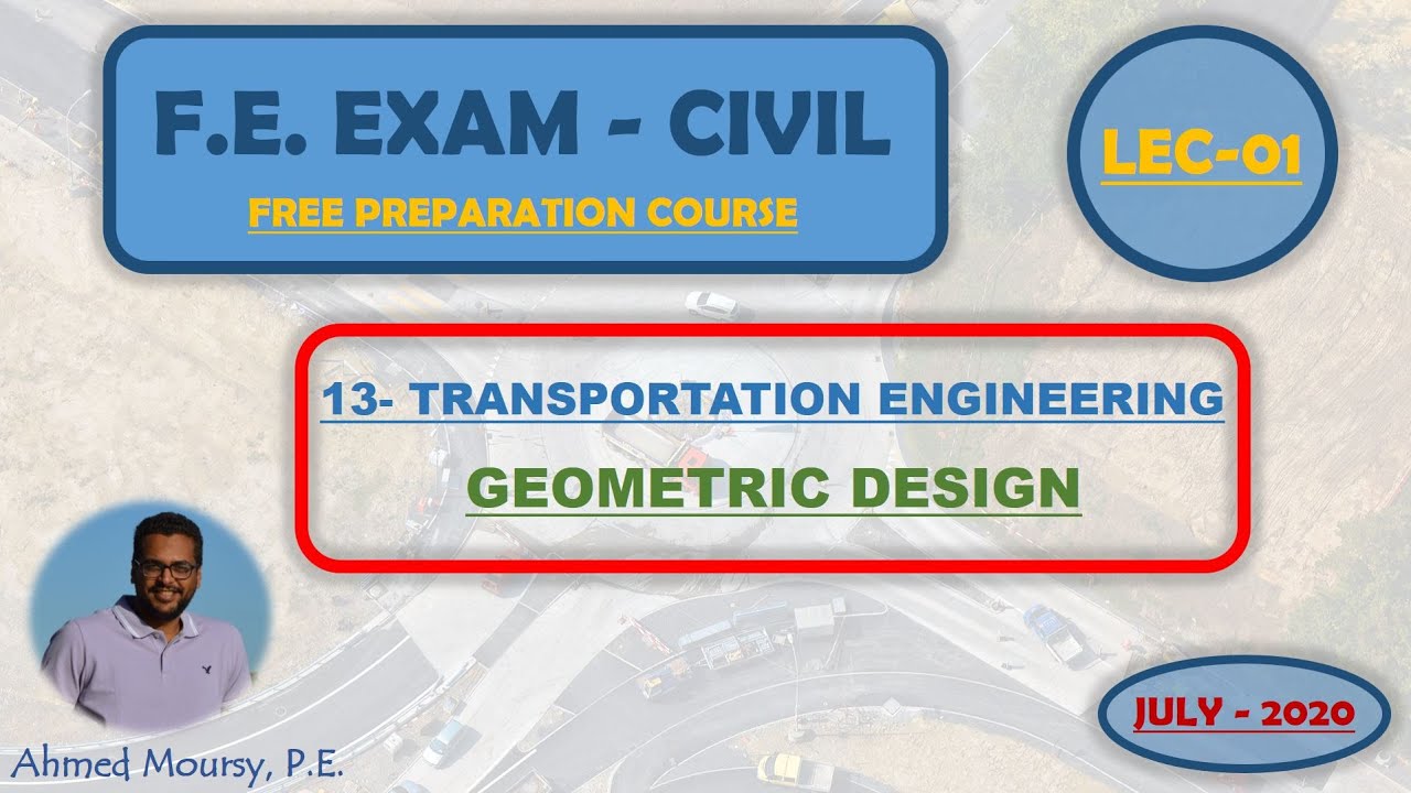 FE CIVIL LEC-01 TRANSPORTATION ENGINEERING