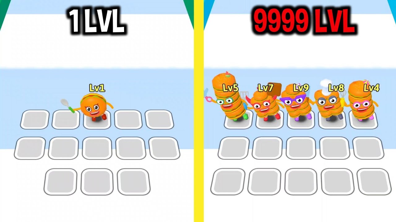 MAX LEVEL in Foodie Runner: Merge & Run Game