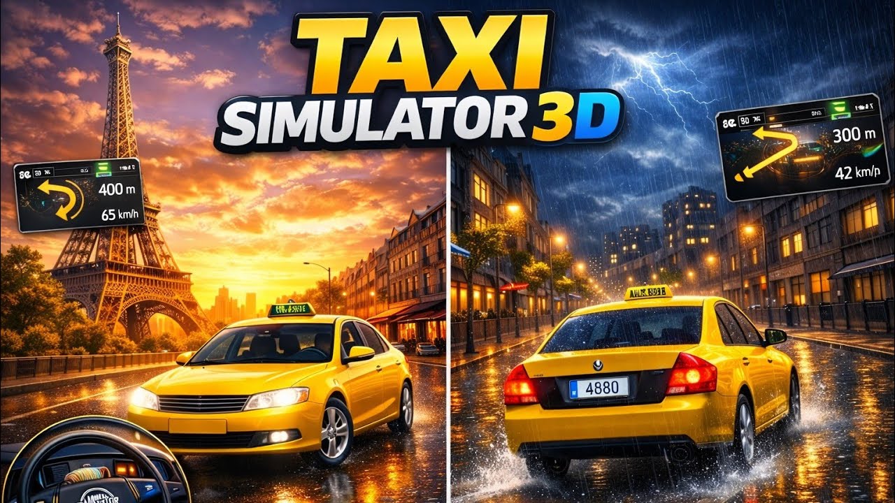 Taxi Simulator Game 🚕 | Realistic Taxi Driving Gameplay | Day City Ride
