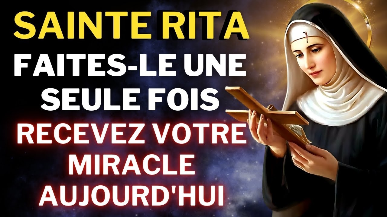 💖PRIÈRE À SAINTE RITA POUR DES CAUSES DIFFICILES - DÉBLOQUER TOUTE SITUATION🙏