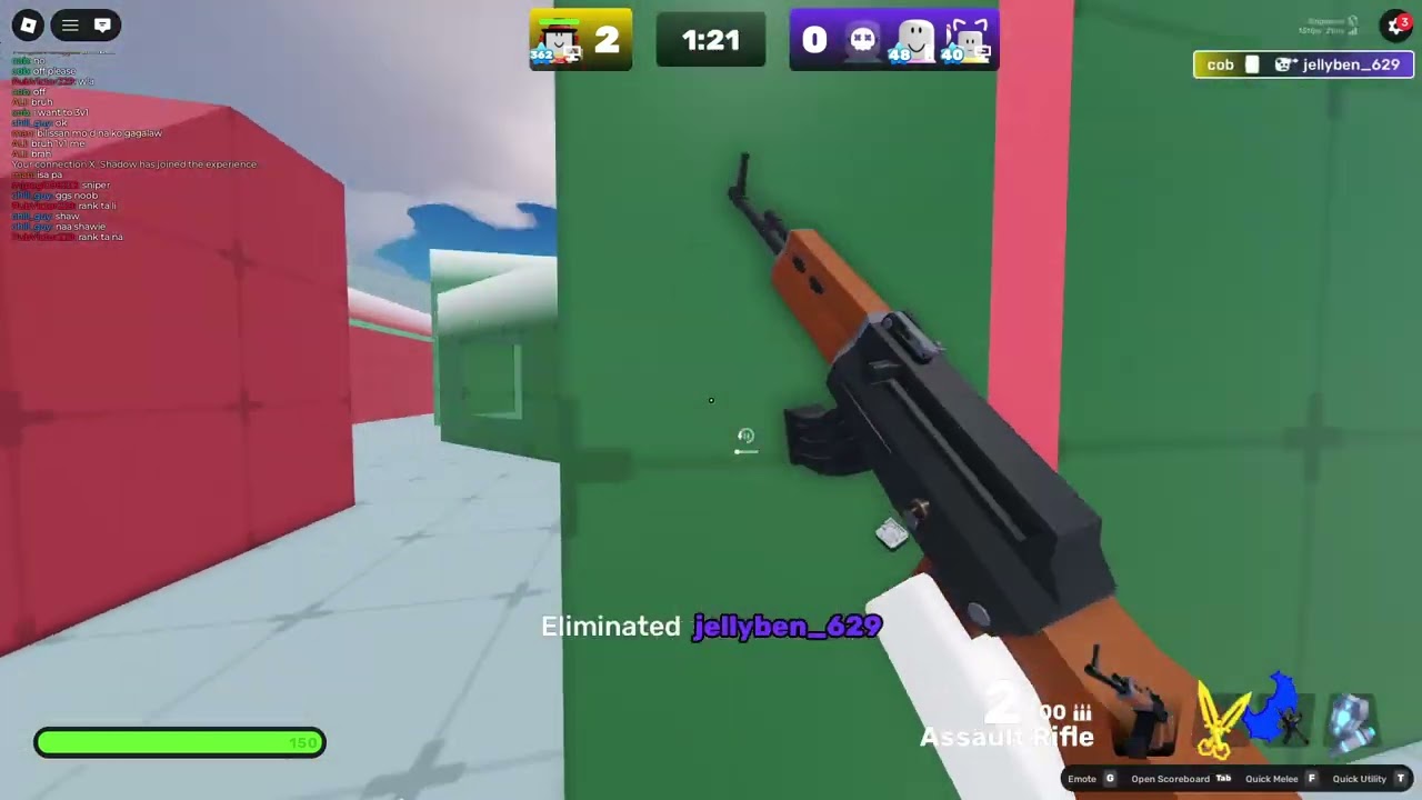versing 3 people using bow.. (Roblox | RIVALS)