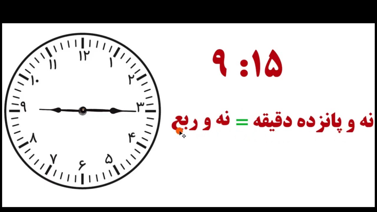 خواندن ساعت به صورت ۲۴ ساعته_قسمت کلاس سوم تکمیلی
