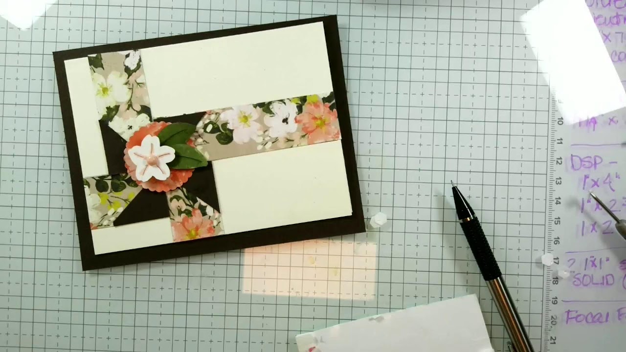 Scraps used for easy card