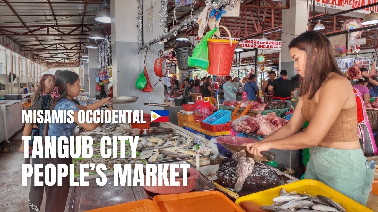🇵🇭 [4K] Tangub City, People's Market + Bagsakan | Walking Tour | Misamis Occidental | Mindanao | PH
