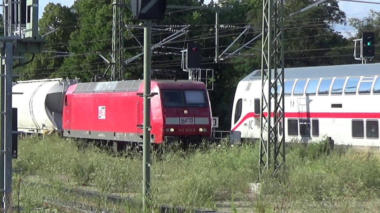 Bahnhof Köthen im Juli 2021 – IC, RE, RB, umgeleitete Güterzüge