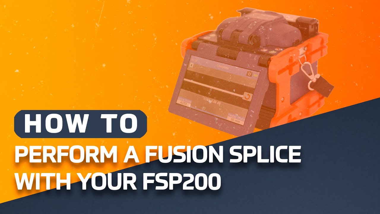 How To Perform a Fusion Splice With Your FSP200 & FCL200 from Tempo Communications