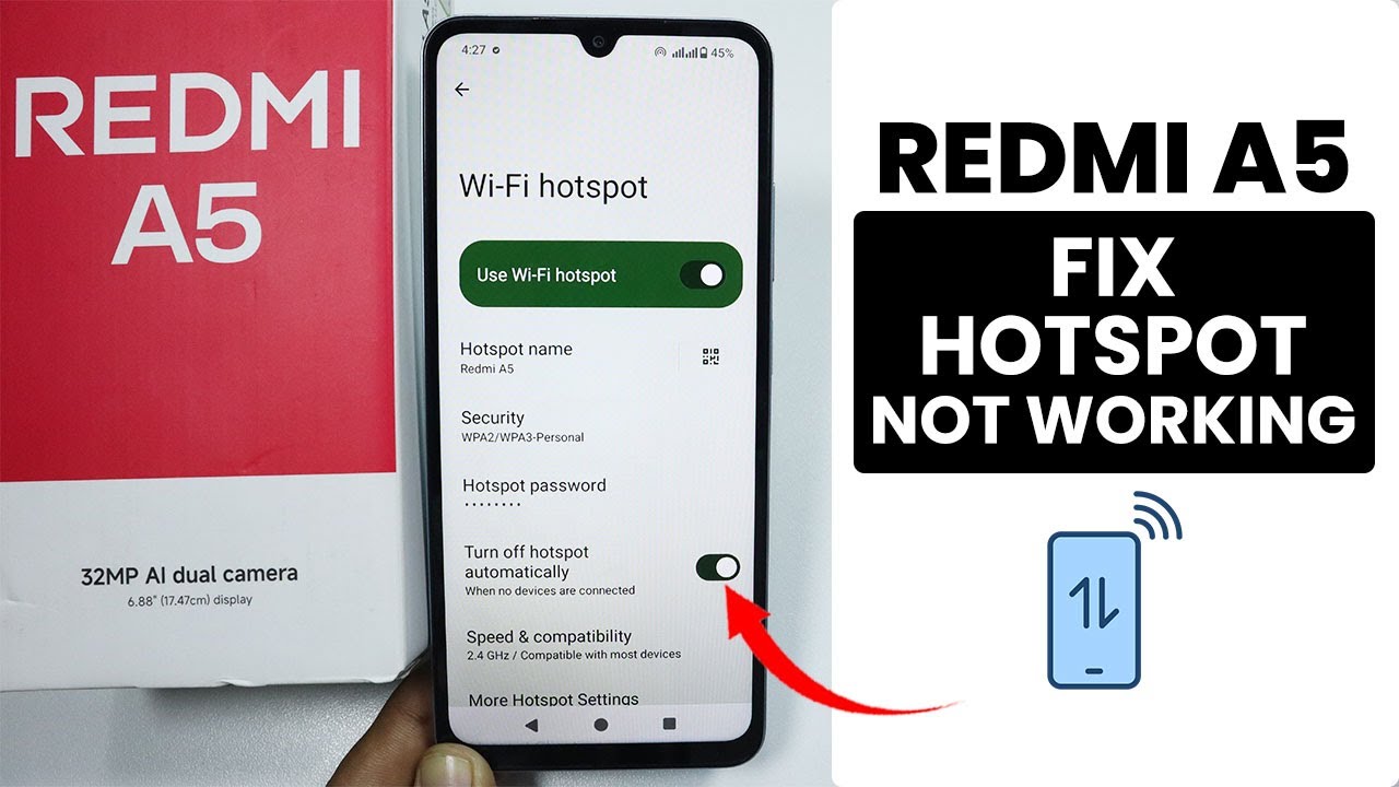 Как исправить неработоспособность точки доступа на Redmi A5 — Решить проблему с точкой доступа