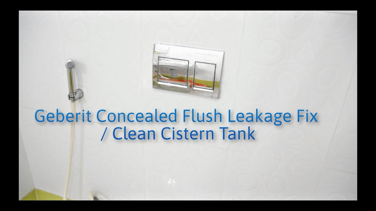 Geberit Concealed Flush Leakage Fix / Clean Cistern Tank