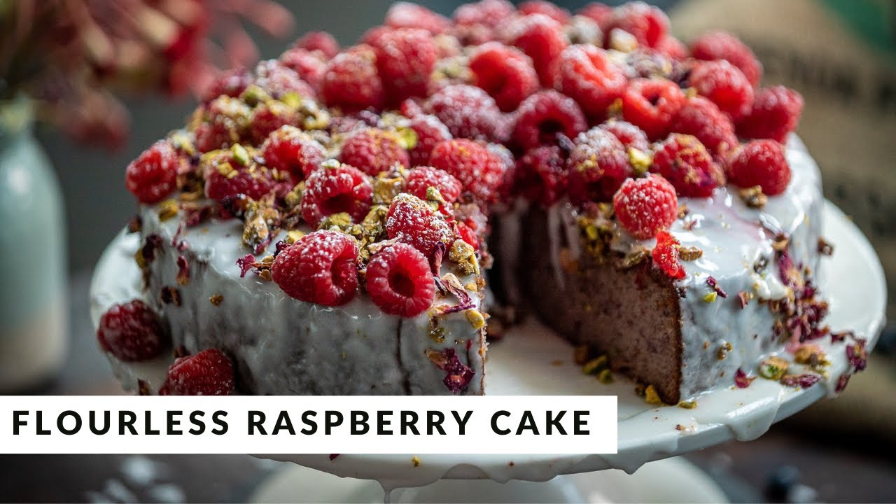 Flourless Raspberry Cake by Kathy Tsaples