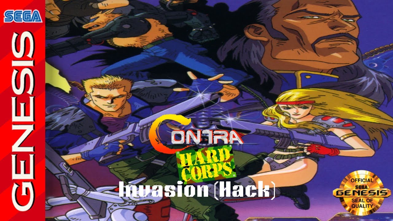 Contra Hard Corps - Invasion (Genesis/1994) (Hack) (v3.3) (Gameplay)