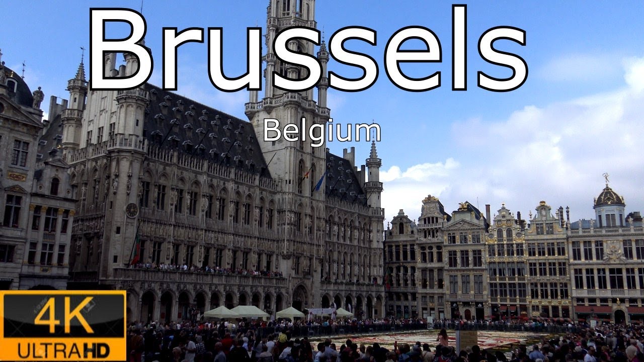Brussels, Capital of Belgium and Europe. 4K