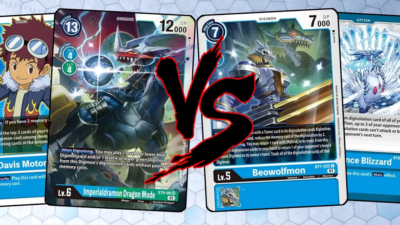 Imperialdramon vs Blue Hybrid Locals Match (Digimon TCG BT8)
