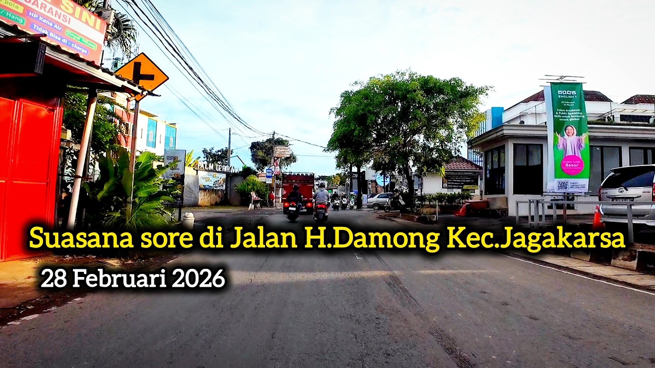 Suasana sore hari di jalan H.Damong Kec.Jagakarsa Jak-Sel 28 Feb 2026 - suasana jalan - BABEH INAL