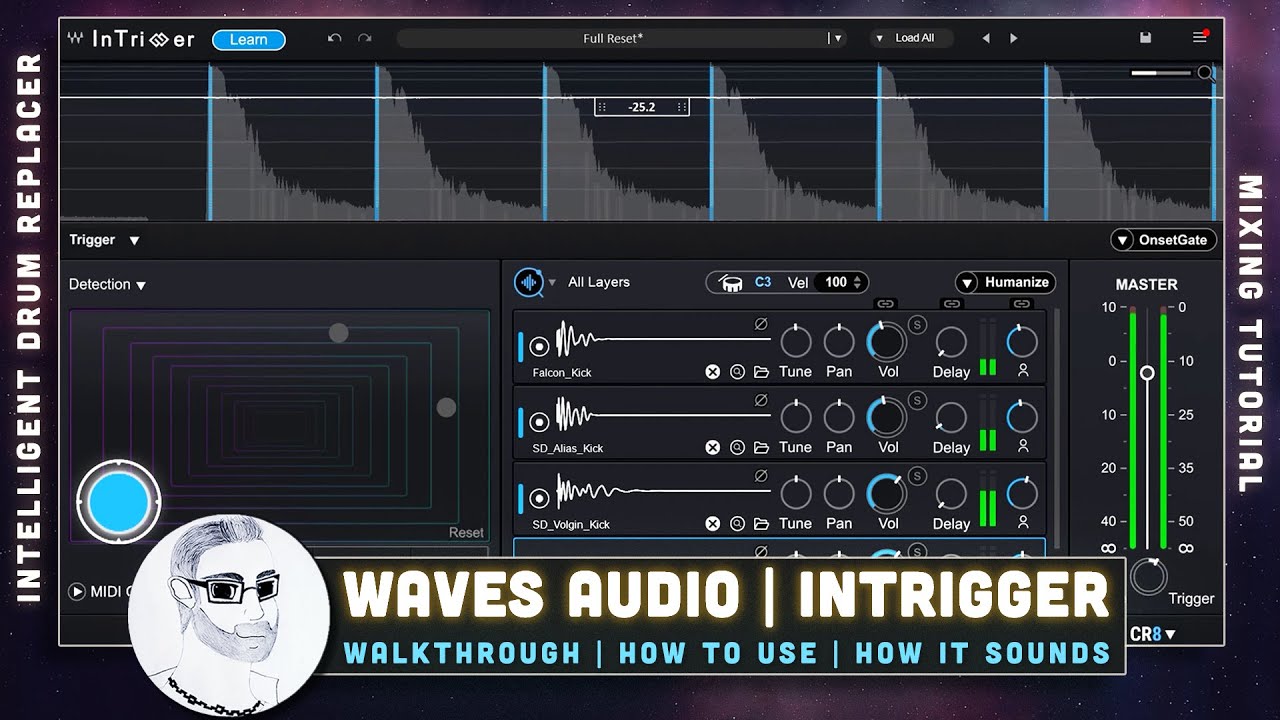 WAVES InTrigger  - Smart and easy drum replacement! First Look - Usage & Sound - Mixing Walkthrough