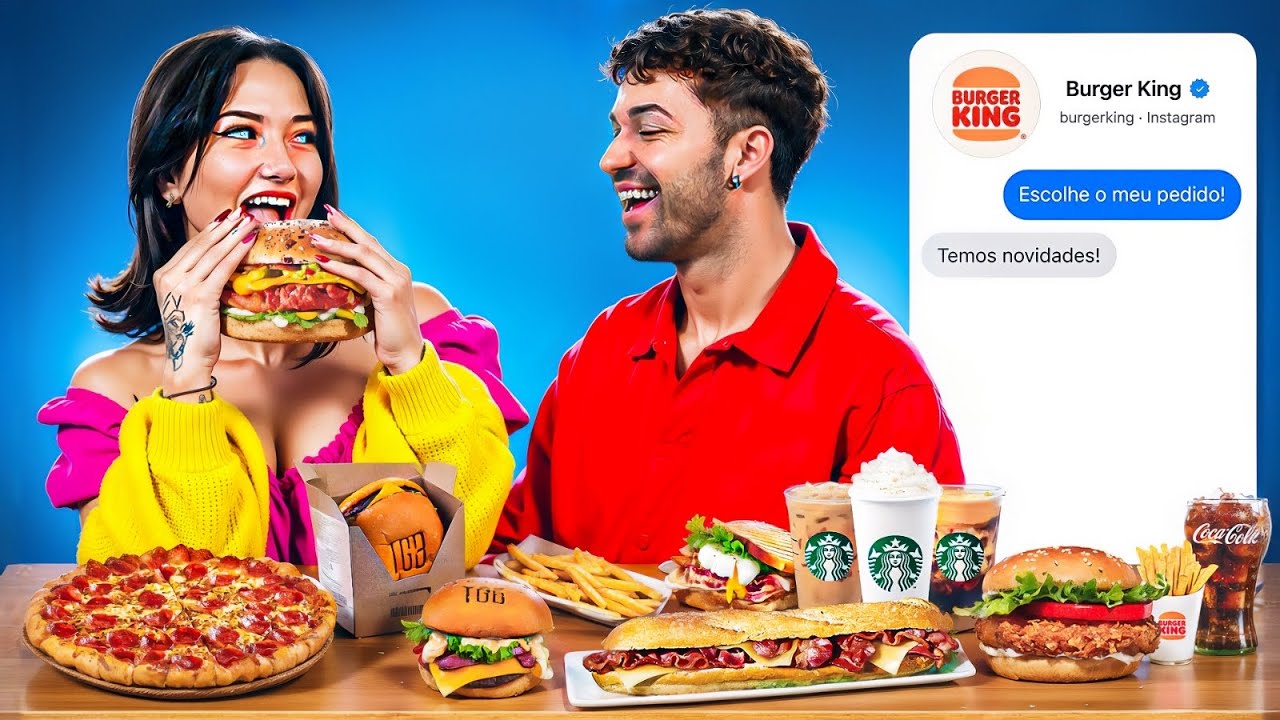 MANDEI DM PARA 50 FASTFOODS PARA DECIDIREM O QUE VOU COMER! #3