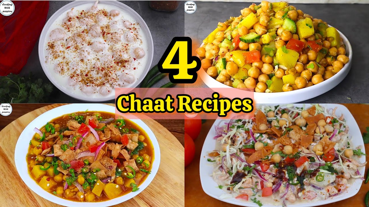 Must Try Popular Chaat Recipes by Cooking With Passion, Kathiawari Cholay, Dahi Ballay, Chana Chaat