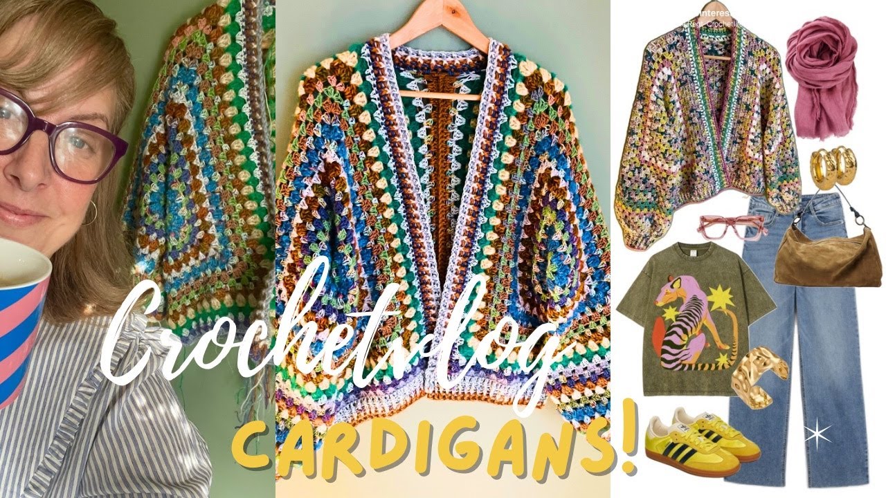 Crochetvlog, вязание крючком кардиганов и как стильно связать кардиган!
