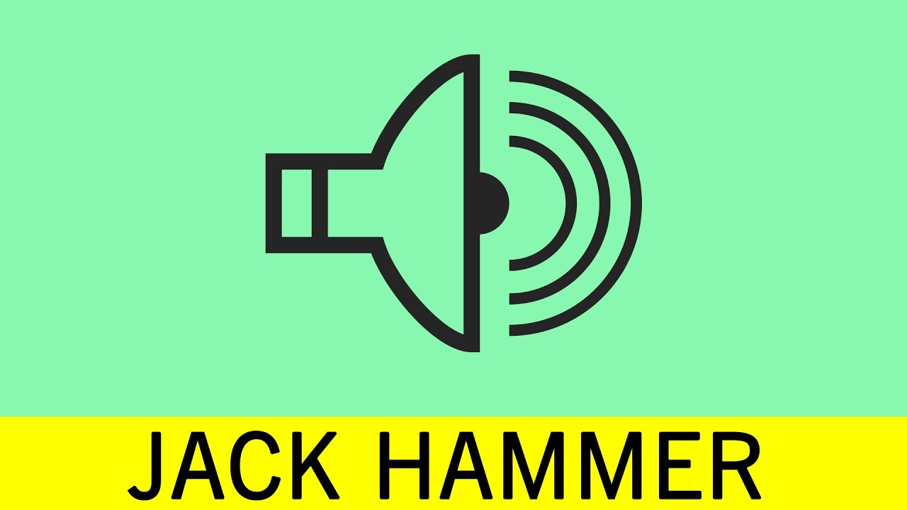 Jack Hammer Sound Effect in High Quality by Just Sound FX
