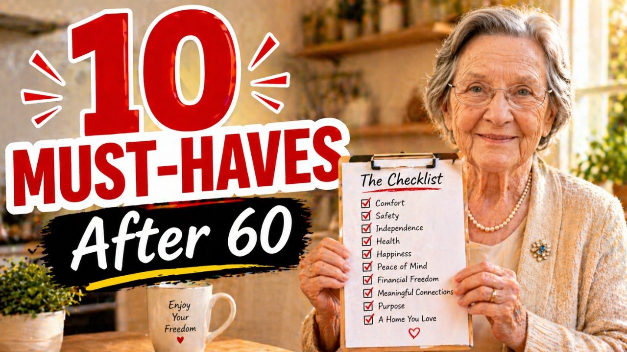 После 60? Вам НЕОБХОДИМЫ эти 10 вещей, чтобы комфортно жить в одиночестве.