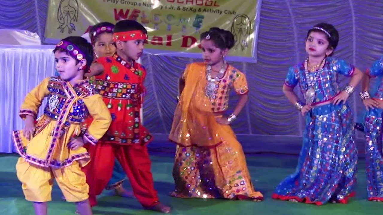 The Kids Paradise Day Care ,Thane .School children  Garba Dance Performance annual 7