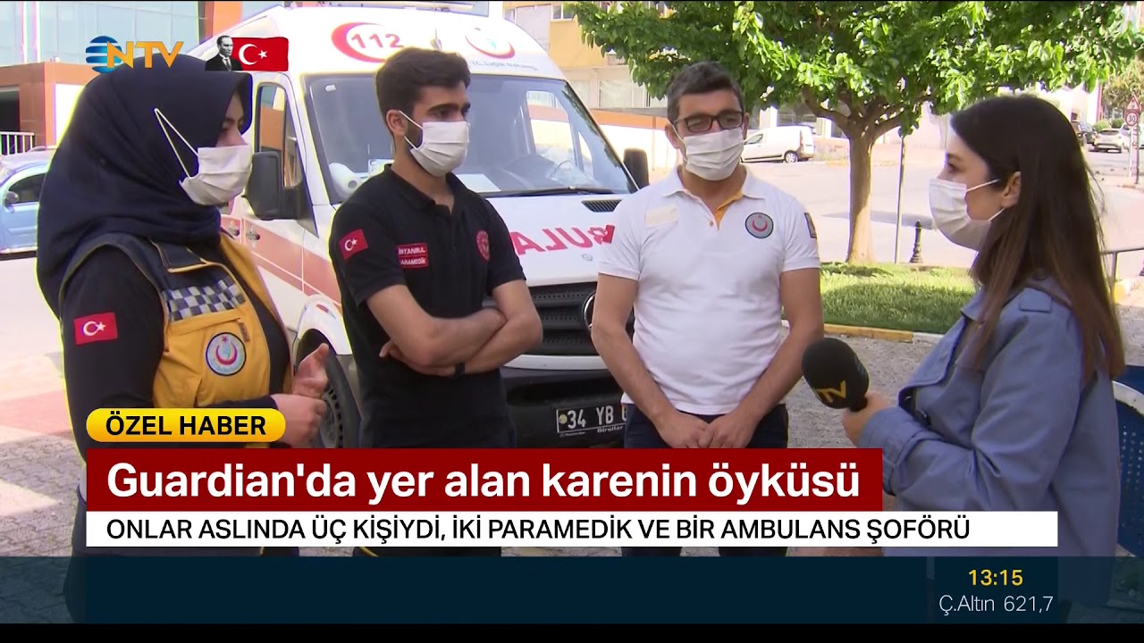 Guardian gazetesinde fotoğrafı yer alan sağlıkçılar - Melike Şahin / NTV