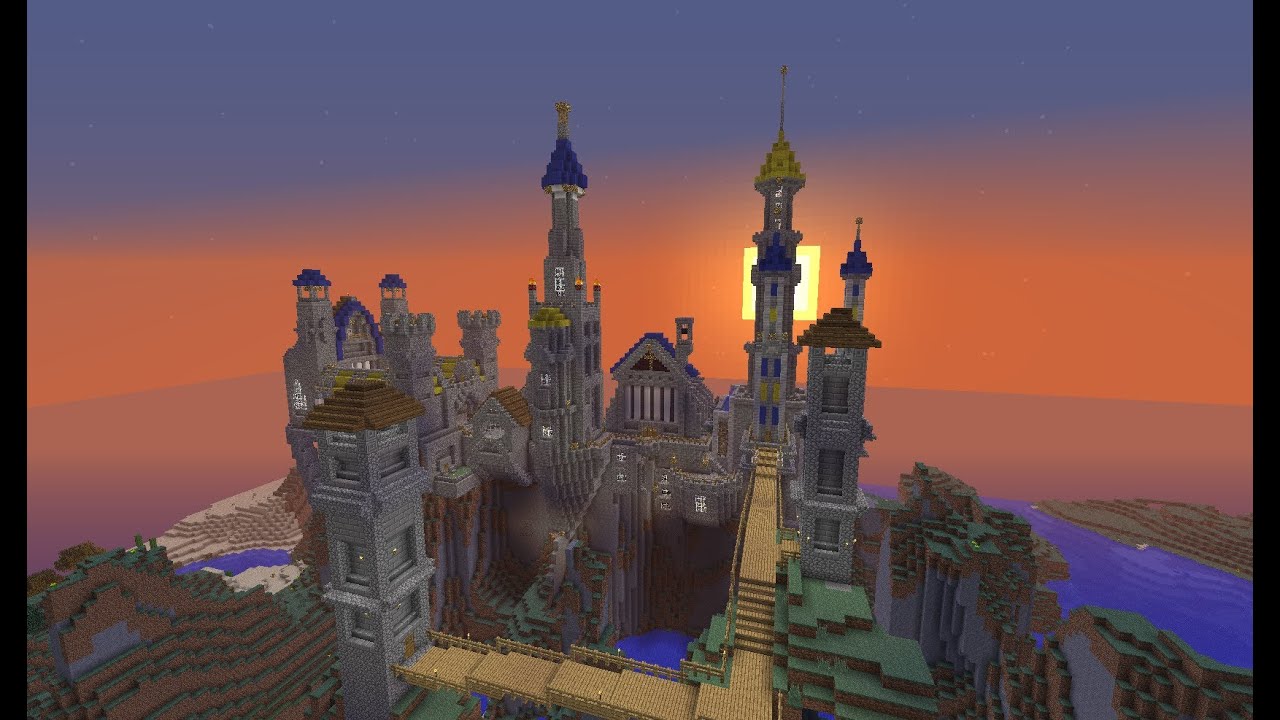 Minecraft Fantasy Castle Build Timelapse