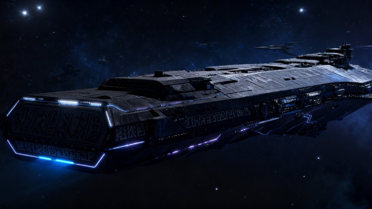 An Unknown Human Warship Decloaked