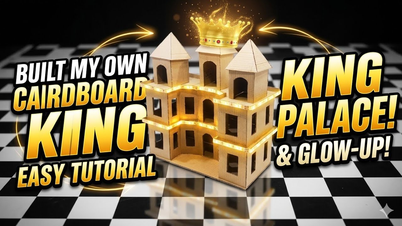 How to Make king Palace with Cardboard