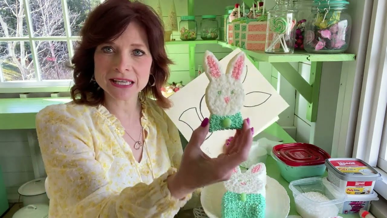 Fake Coconut Bunny Cake DIY