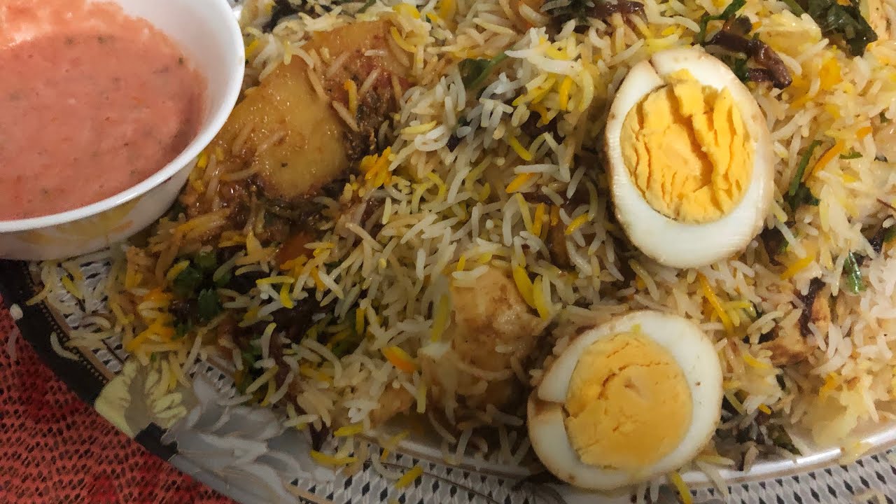 طريقه برياني بالبيض ( بدون لحوم ) ساخن ولذيذ 🍲🥚🍚👍🏻