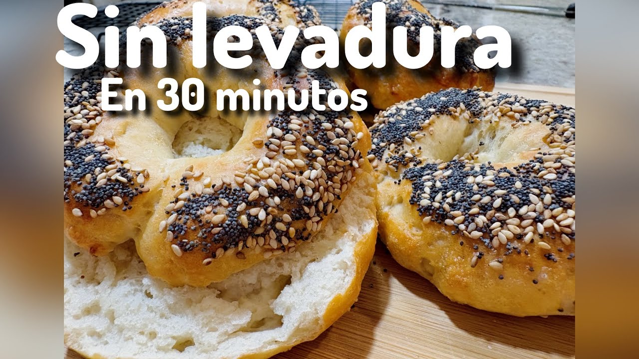 Bagels sin levadura con yogur griego | Listos en 30 minutos