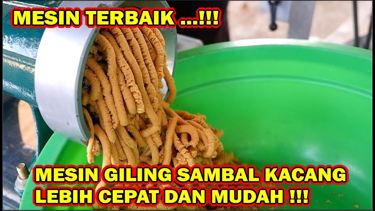 MESIN GILING SAMBAL KACANG - PRODUKSI SAMBAL PECEL DI RUMAH DENGAN MESIN KAMI YANG MURAH