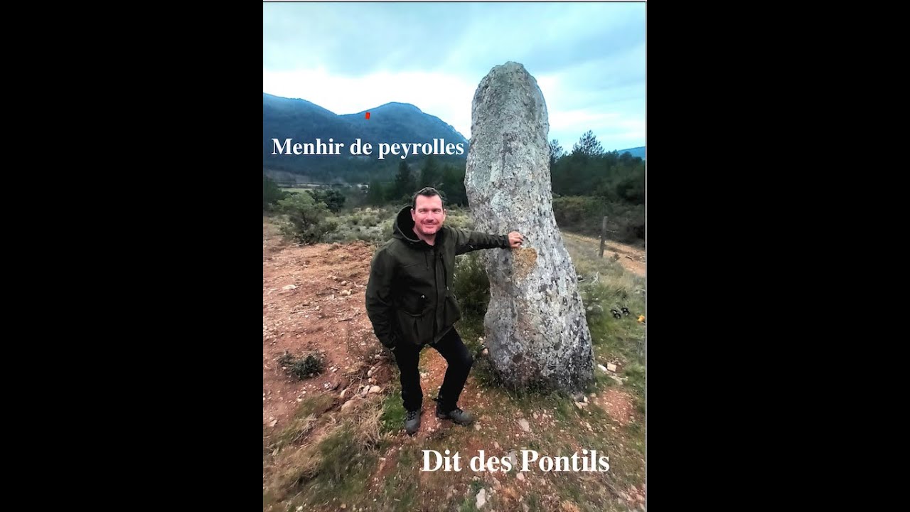 Rennes le château Menhir Peyrolles , menhir des Pontils