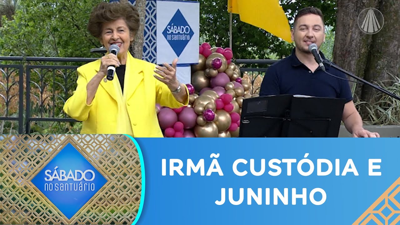 Irm&atilde; Cust&oacute;dia e Juninho cantam m&uacute;sicas para alegrar seu s&aacute;bado