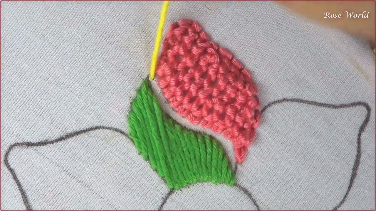 Blooming Beauty A Floral Hand Embroidery Masterpiece Needle work stitching tutorial for beginners