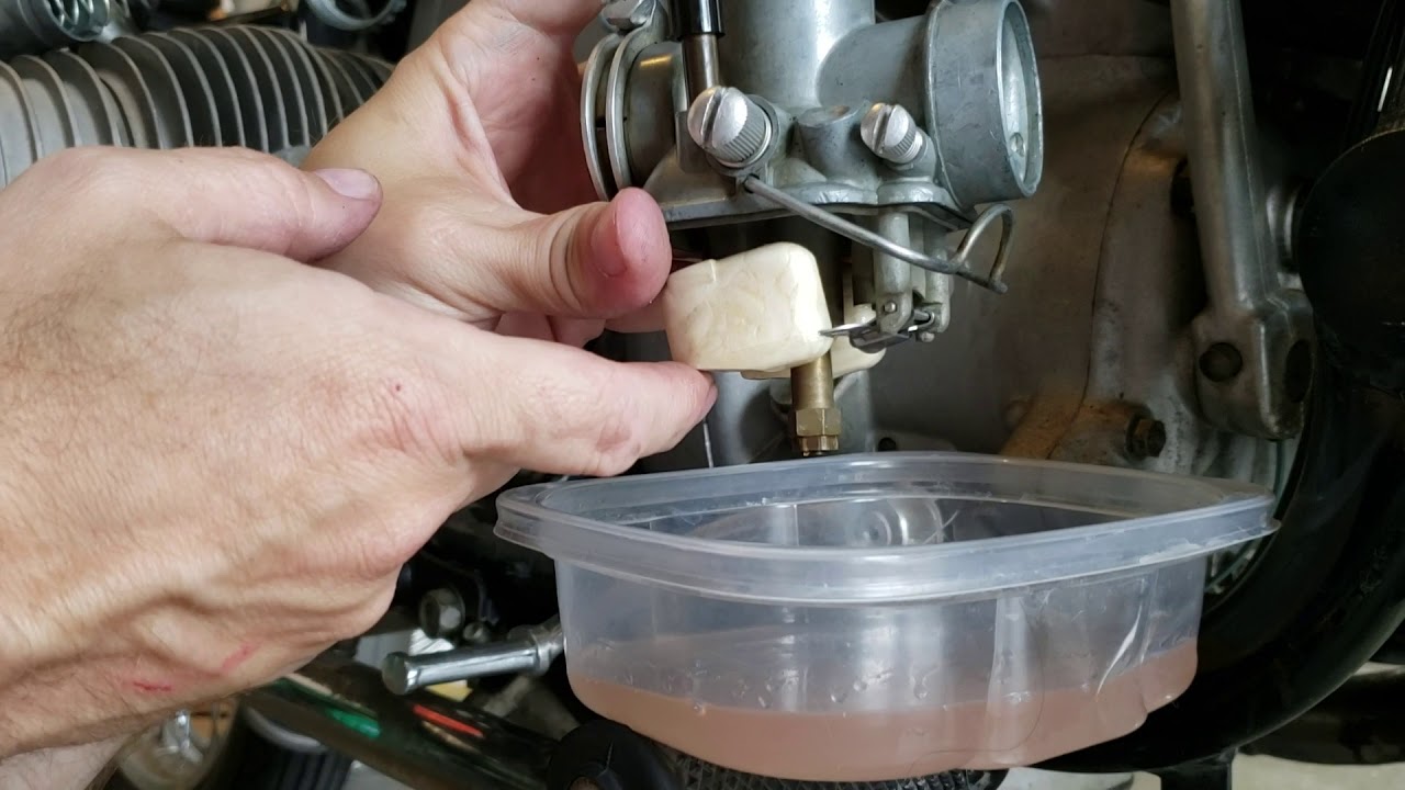 BMW R60/5 Bing type 53 slide carburetor float needle test
