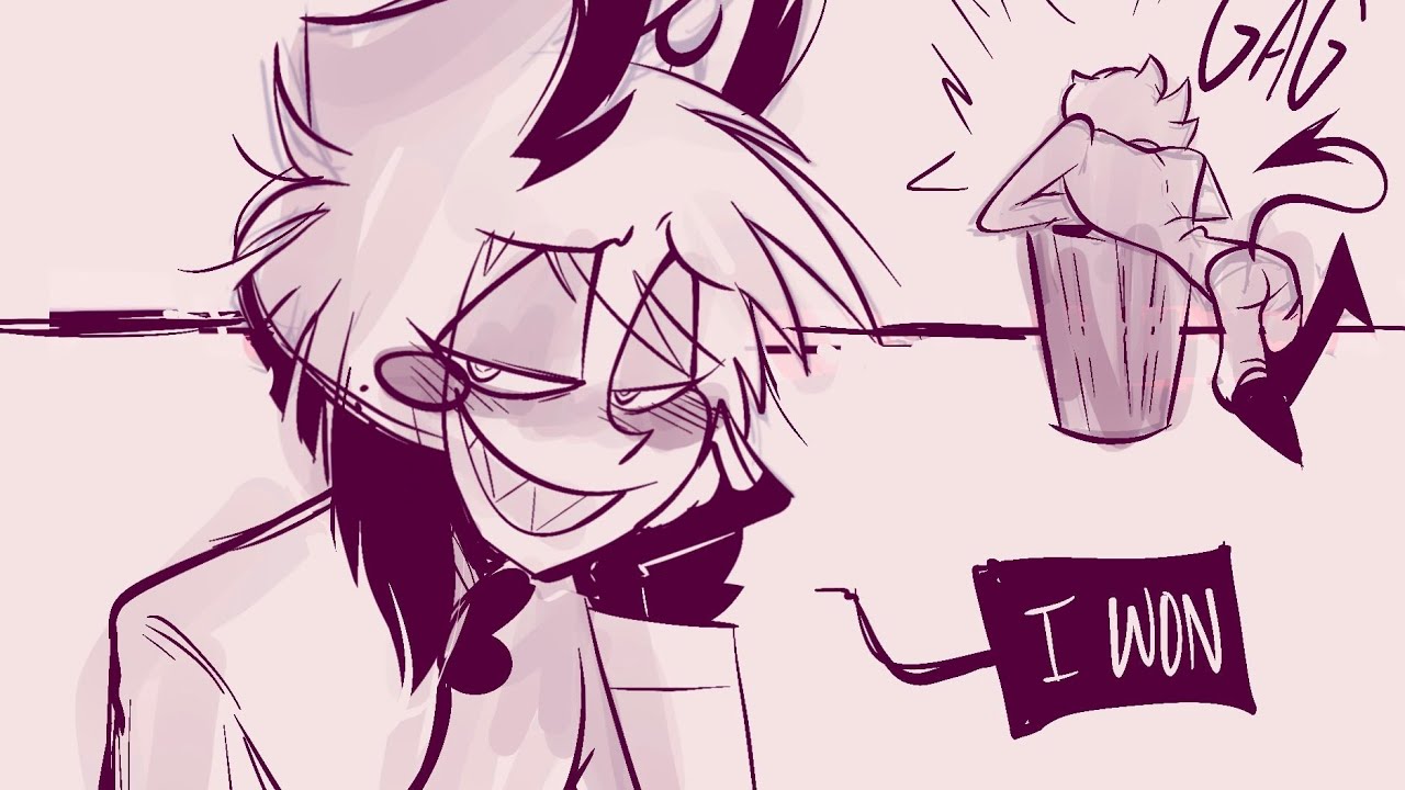 ALASTOR CREO QUE QUIERE ALGO DE LUCIFER. (COMIC FANDUB) eres muy rudo.