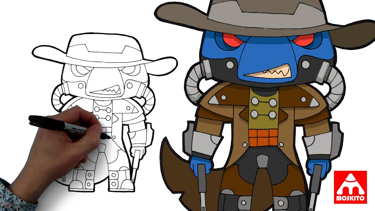 How To Draw &ndash; CAD BANE (BOOK OF BOBA FETT) &ndash;  Chibi Tutorial STAR WARS