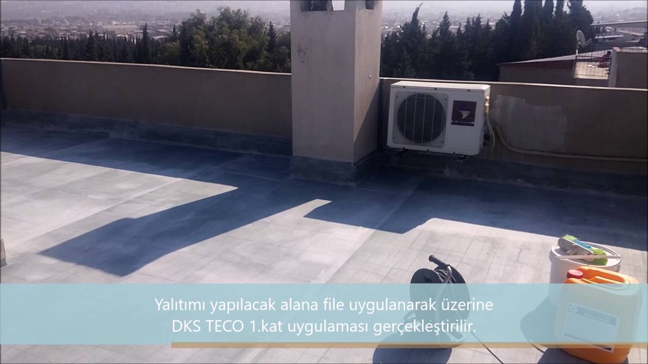 TERAS &Ccedil;ATI DKS KİMYA - SERAMİK &Uuml;ZERİ TERAS SU YALITIMI