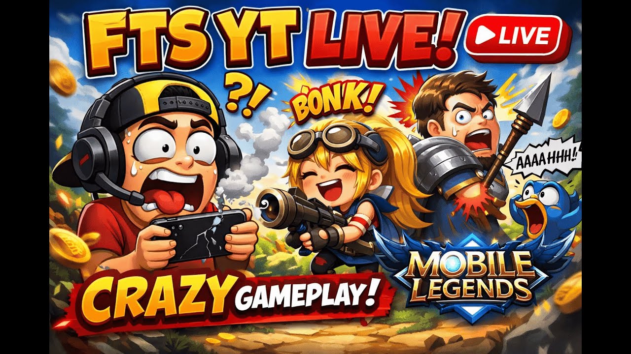 🤣 CRAZY & FUNNY Mobile Legends Live Gameplay | Epic Fails 😂 | FTS YT LIVE